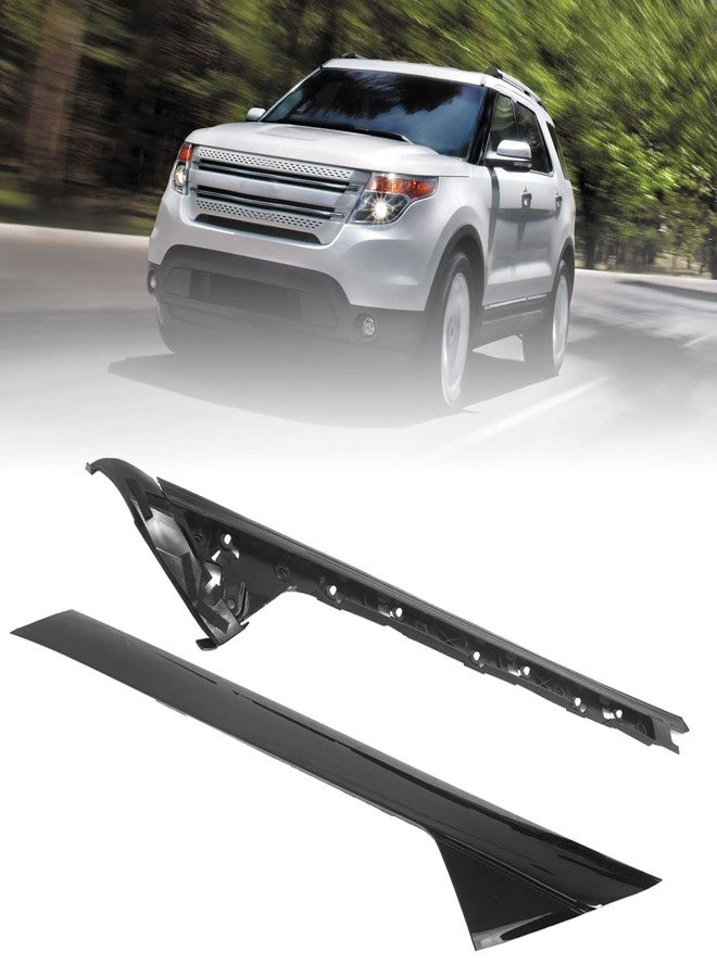 Goopool طقم تزيين عمود الزجاج الأمامي (الجانب الأيمن) متوافق مع فورد إكسبلورر موديلات 2011-2019، بديل للأرقام التالية: 926-451، BB5Z-7803136-AA، BB5Z7803136AB، BB5Z7803136BA - Image 4